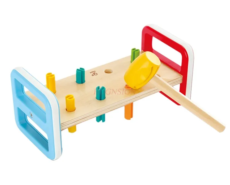 Arco-íris batendo mesa batendo mouse à terra pequeno martelo batendo, empilhar, presente, brinquedo de quebra-cabeça infantil