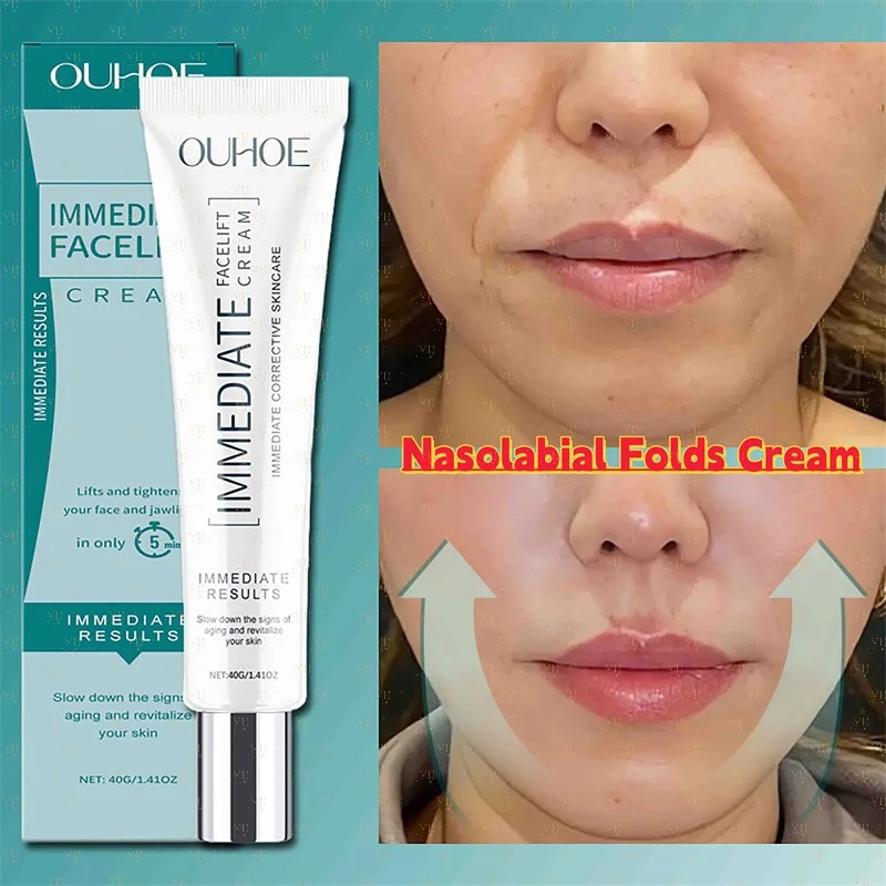

Nasolabial Folds Cream Contain Collagen Hyaluronic Acid Firming Skin Fade Fine Lines Deep Moisturizing Facial Mask Anti Wrinkle