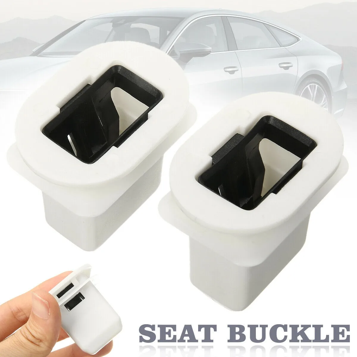 2pcs Rear Seat Cushion Pad Clip Rear Seat Clips Seat Fixed Buckle Fastener Plastic For Q7 A4 A6 S4 S6 New 4L0886373