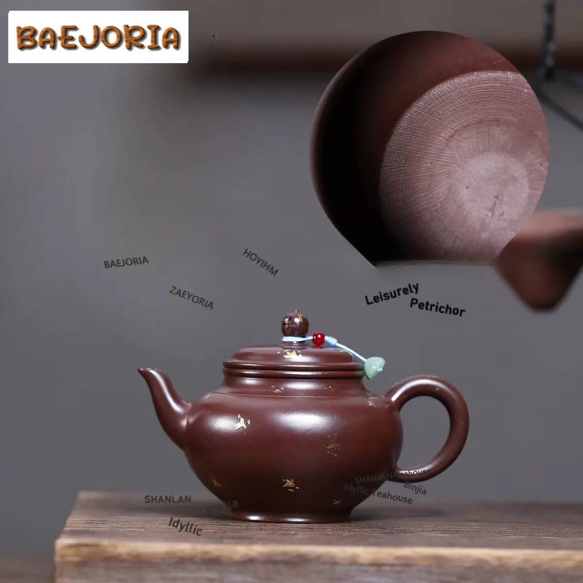 300ml Boutique Yixing Purple Clay Teapots Handmade Sprinkle Gold Pot Raw Ore Purple Zhu Mud Kettle Zisha Tea Set Tea Services