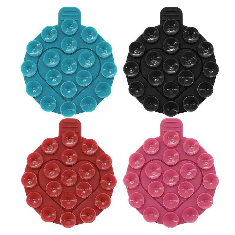 

Double Side Silicone Suction Pad For Mobile Phone Fixture Suction Cup Backed Adhesive Silicone Rubber Sucker Pad For Fixed Pad