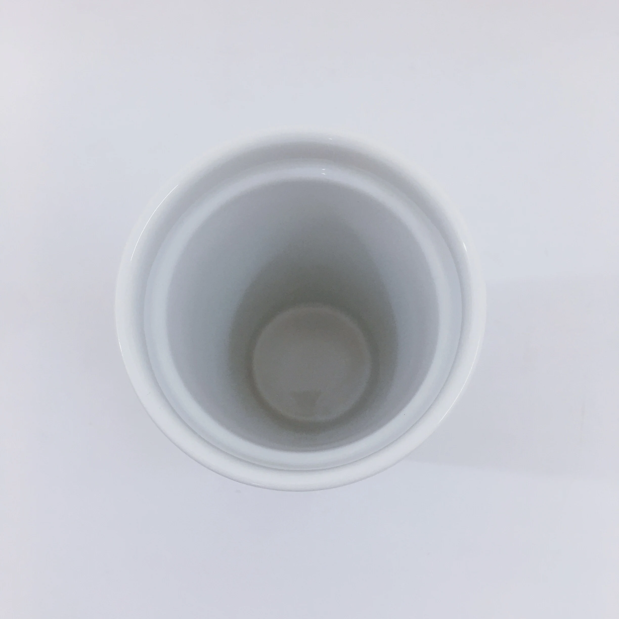 Elegant Pure White Ceramic Coffee Cup Handleless Milk Tea Cup Juice Cup