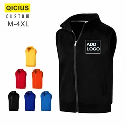 Chaleco de terciopelo personalizado para hombre y mujer, chaqueta cálida de invierno térmico, Flexible, sin mangas, para exteriores