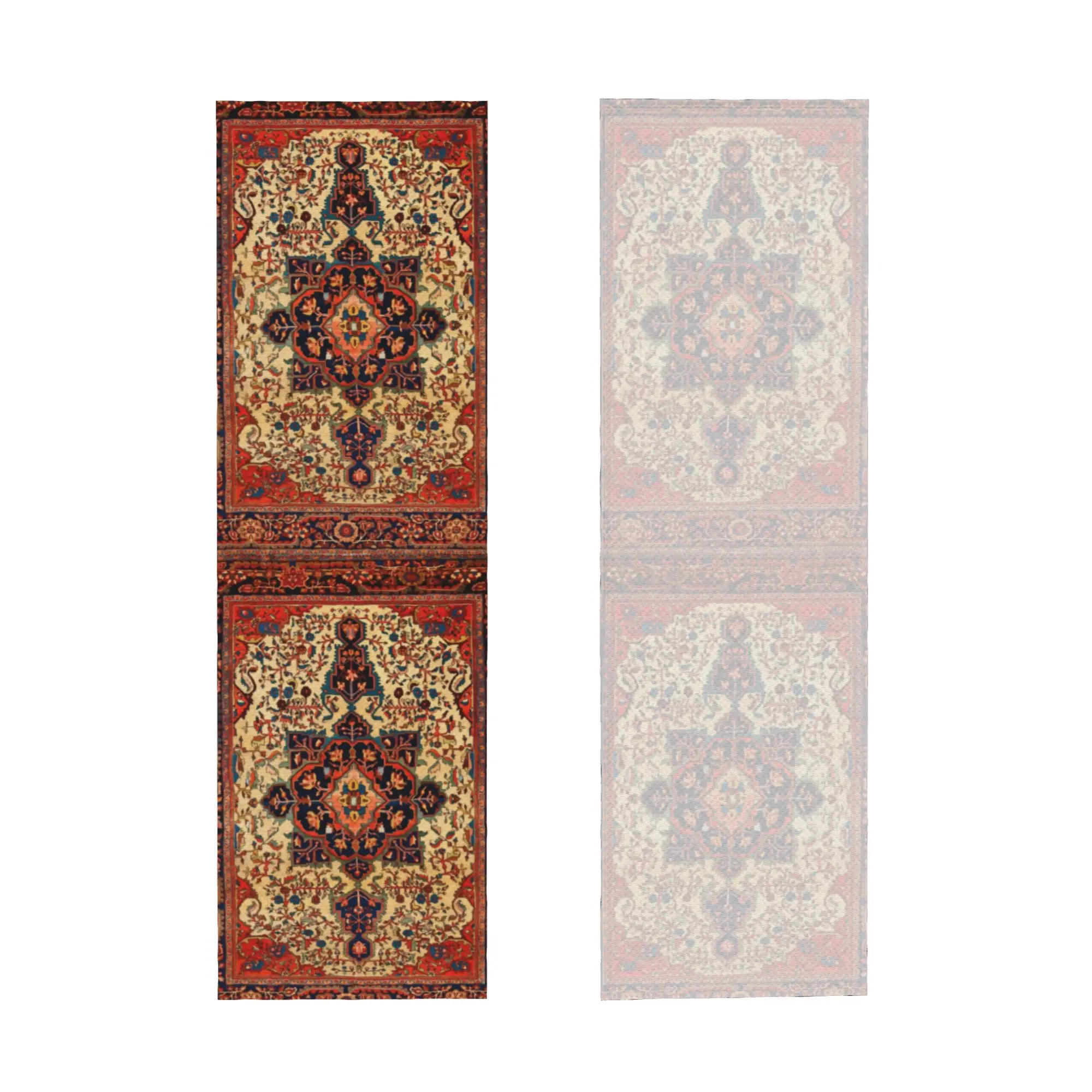 Ferahan Sarouk Antique Persian Rug Carpet Print Cold Exercise Towel   Super Soft Breathable Instant Cooling Towel Yor Gym Towels