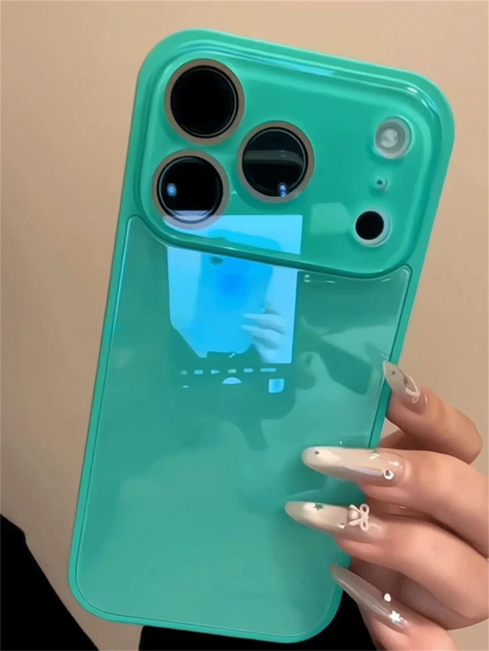 Luxuriöse Kamera-Schutzhülle aus gehärtetem Glas in Bonbonfarben für iPhone 15 16 17 18 Pro Max, stoßfest, weicher Rahmen, glatte harte Abdeckung – Detail 8