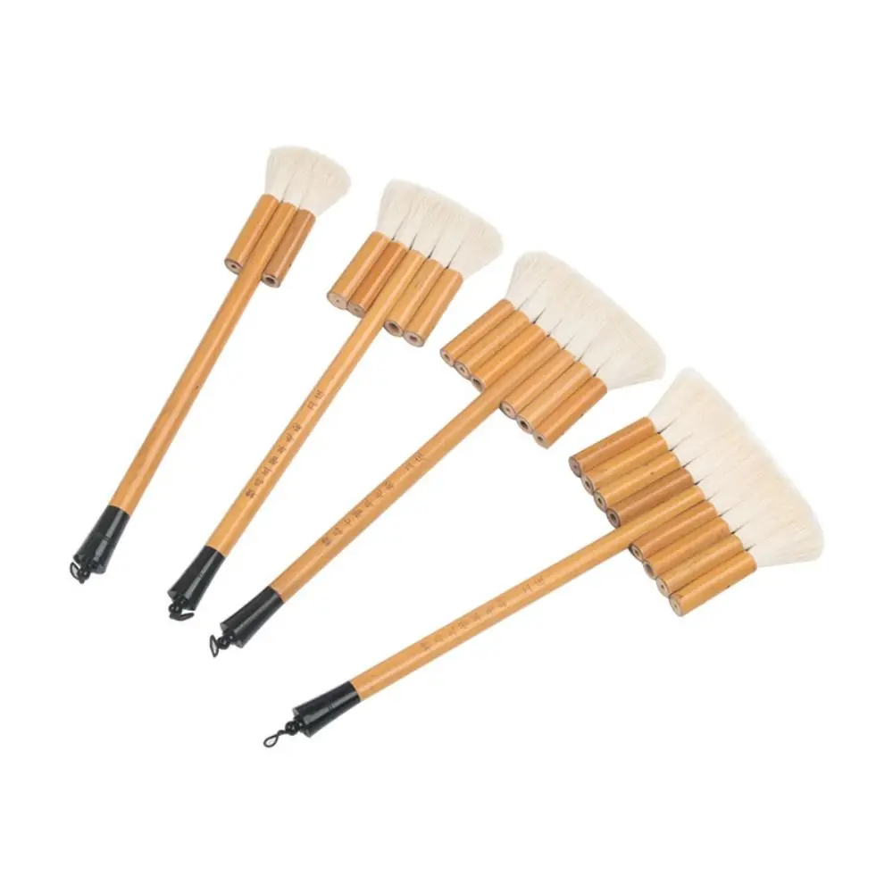 

Good Pigment Adsorption Watercolor Paint Brush Wooden Pen Holder Multiple Sizes Texture Brush Uniform Coloring