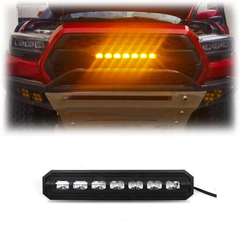 

Другие внешние аксессуары: светодиодная подсветка передней решетки для Toyota Tacoma 2016-2019, свет для решетки автомобиля