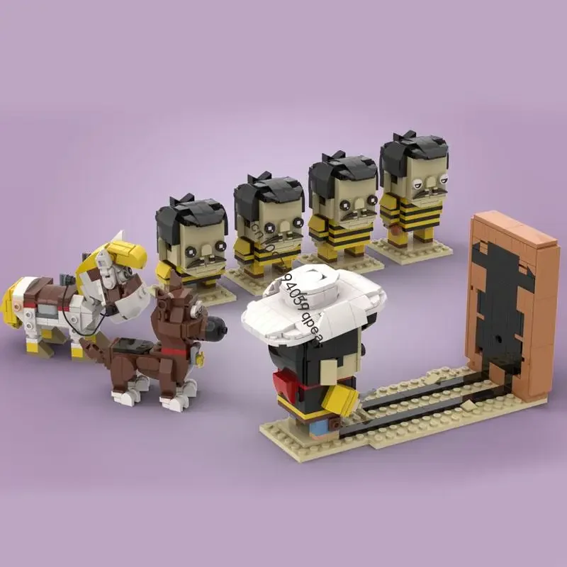 

Новинка, 1046 шт., популярная серия «Счастливый Люк», набор фигурок с квадратной головкой, модель, творческие идеи «сделай сам», детские игрушки, подарок, пазлы на заказ