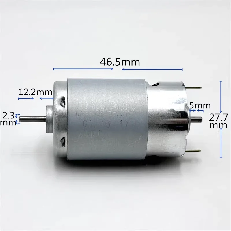 RS-390PH-22145 Micro 390 Motor Dual 2.3mm Shaft DC 12V 14.4V 18V 24V 10300RPM Mini 28mm Electric Motor DIY Toy Sweeper Robot