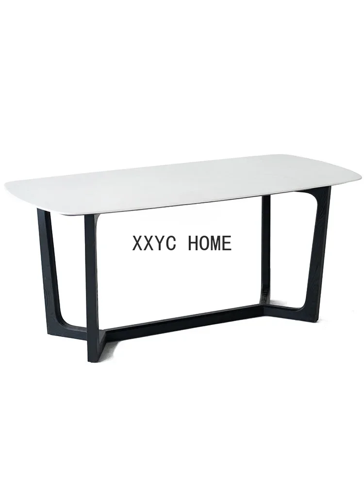 

Обеденный стол из натурального мрамора, обеденный стол, прямоугольный обеденный стол, простой обеденный стол для маленькой квартиры на 6 человек