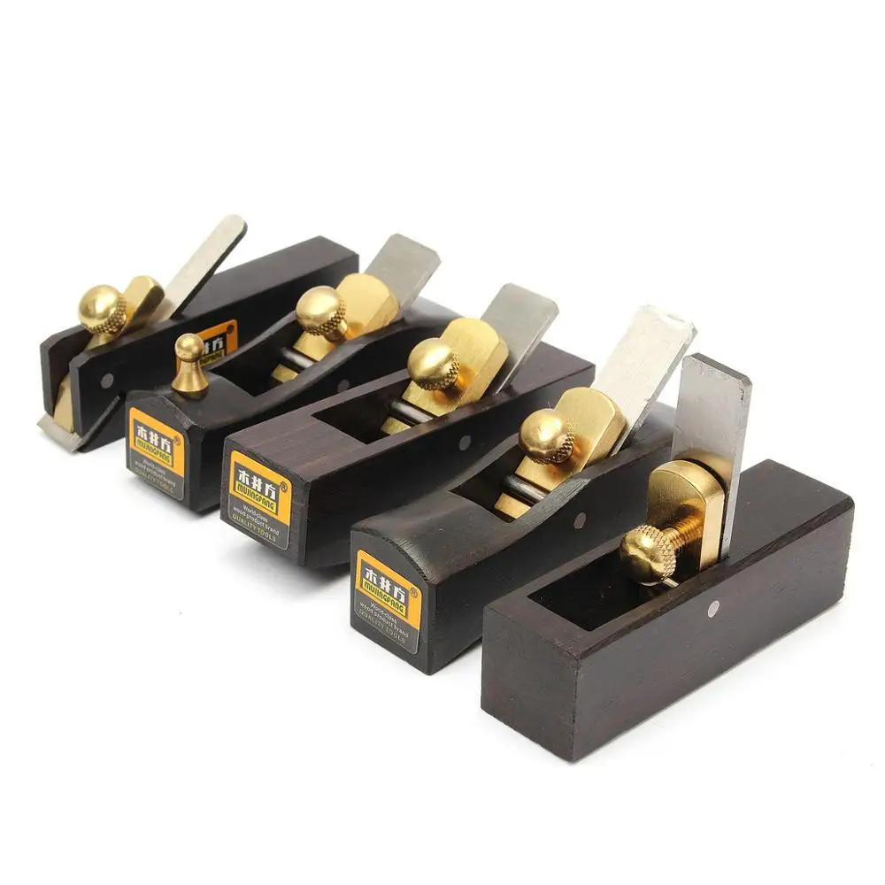 Set da 5 pezzi Mini aerei manuali fai-da-te Carpenteria Falegname in ebano Strumenti per la lavorazione del legno