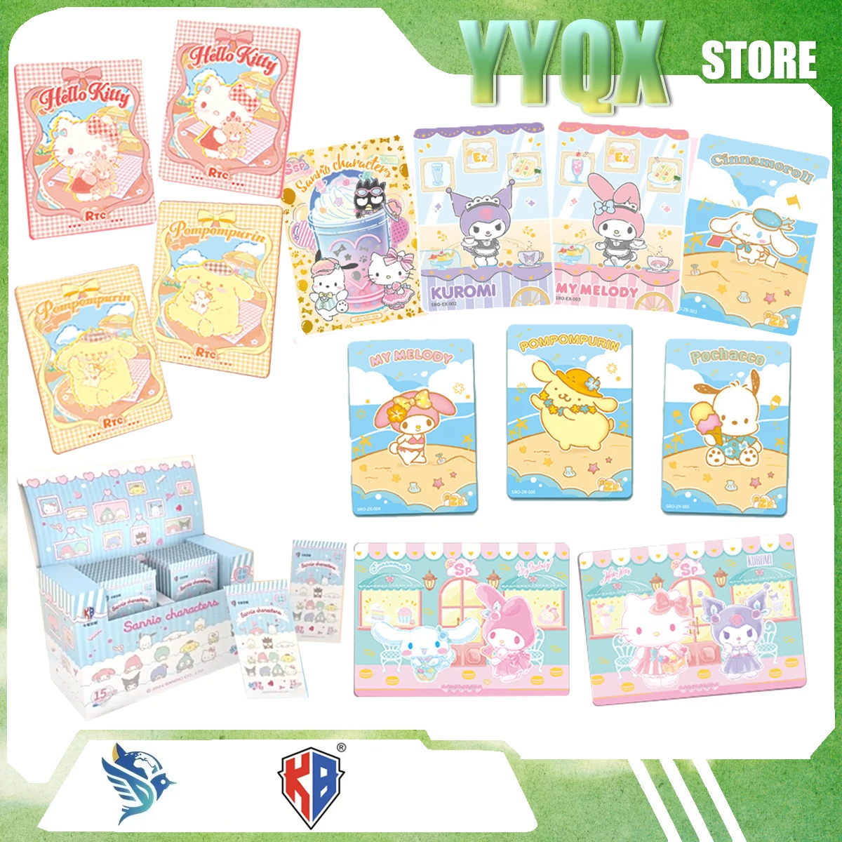 

KABAO 2026 NEW ‌Sanrio Hello Kitty My Melody‌ Kuromi‌ Cinnamoroll‌ Pochacco Cute Cartoon Periphery Collection Gift Surprise Toy