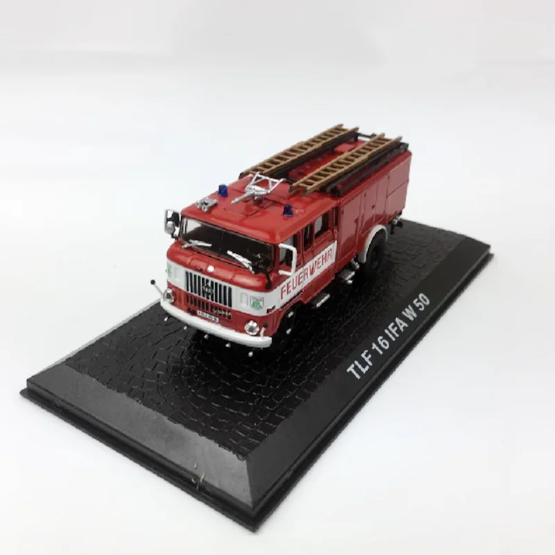 Diecast escala 1:72 TLF 16 IFA W 50 motor de bomberos vehículo de aleación modelo acabado colección de simulación decoración regalo de vacaciones