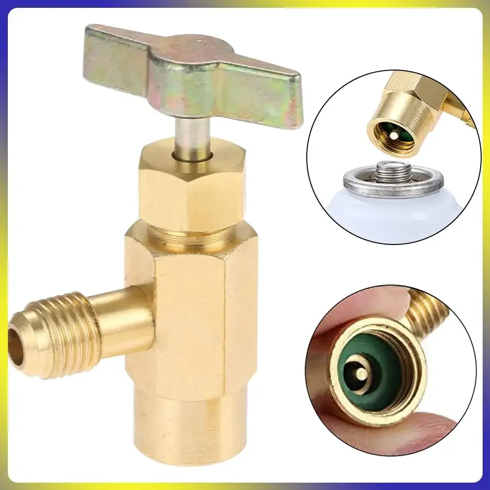 

R1234A Самозапечатывающаяся открывалка для бутылок с внутренней резьбой 1/2, самозапечатывающаяся открывалка для бутылок, латунный переходник для кондиционирования воздуха