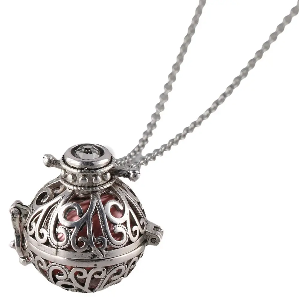 Keepsake Cremation Jewelry-Vintage Hollow Flower Urn Necklace for Ashes, Forever in my heart Memorial Locket Pendant Jar