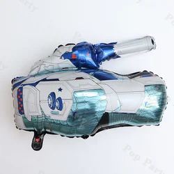 Military Themed Foil Balloons For Boys' Birthday Party Decoration Supplies Military Tanks Fighter Jets And Camouflage Balloon