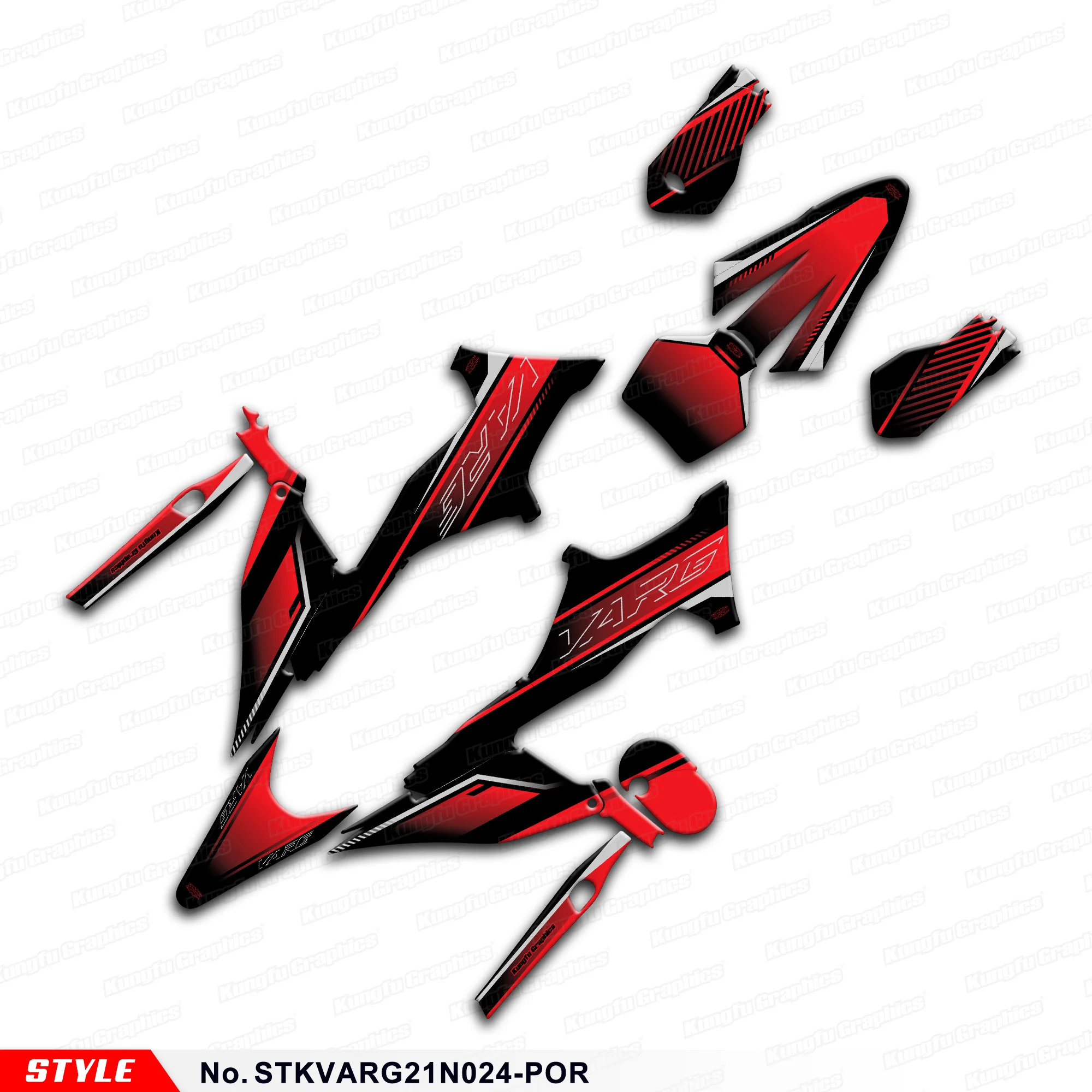 

JY RACING Custom MX Stickers Enduro Motorcycle Decals for Stark Future Varg Dirt eBike, Restyled, STKVARG21N024-POR