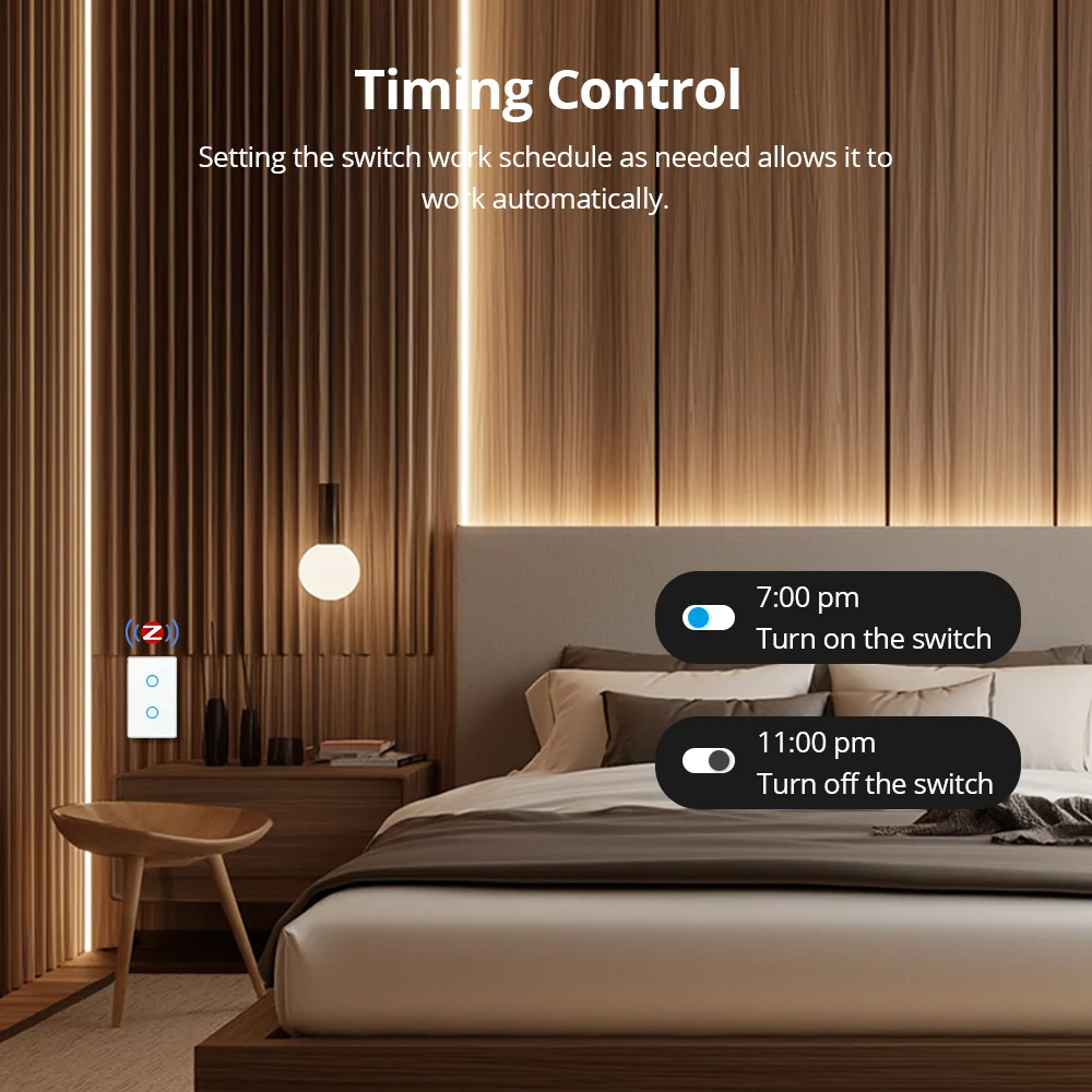 Zemismart زيجبي مقاطعة محايدة 1 2 3 4 عصابات الجدار مفتاح اللمس الخفيف العمل مع تويا دعم Homekit Siri Alexa Google Home