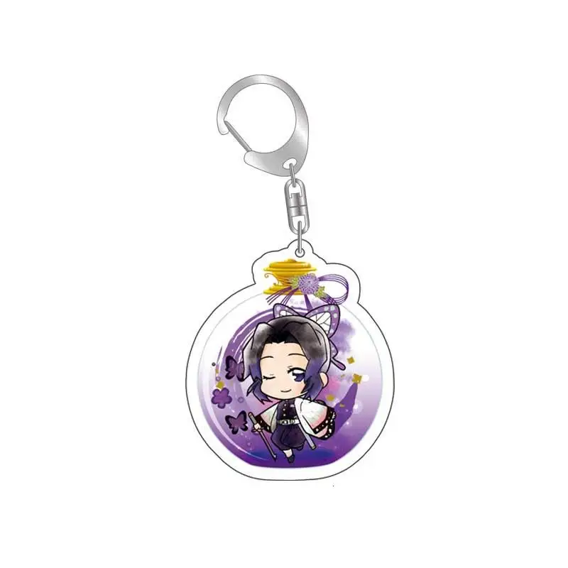 Demon Slayer Tomioka Giyuu Kochou Shinobu Agatsuma Zenitsu Kanroji Mitsuri Cosplay Doll Key Chain Pendant  Q Version Widget Gift