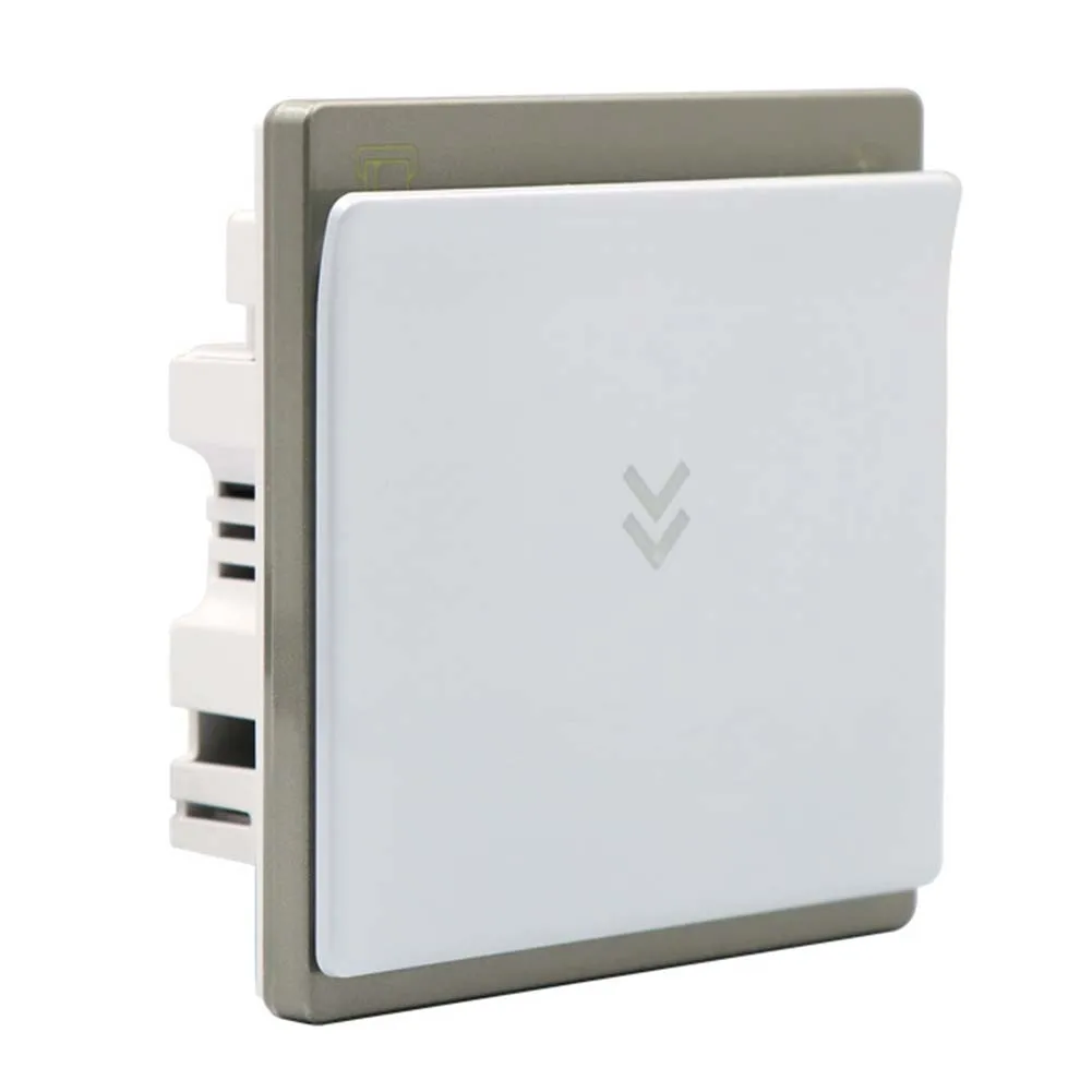 Hotel Key Card Power Switch with WiFi Connectivity 40A High Load Capacity for Smart Room Management White 86 Size