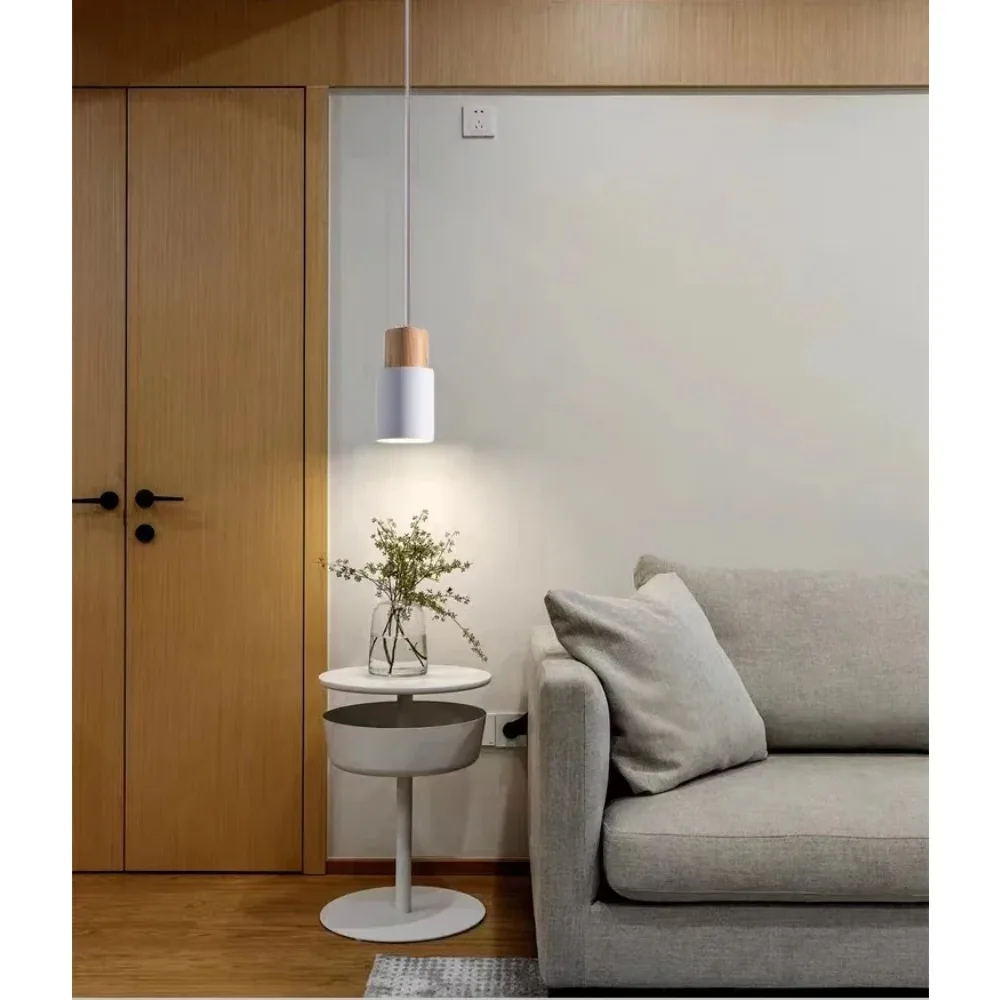 1/5/10Pcs Minimalist Pendant Chandelier Bedroom Bedside Lamp Modern Nordic Restaurant Single Head Small  Bar Counter view 5