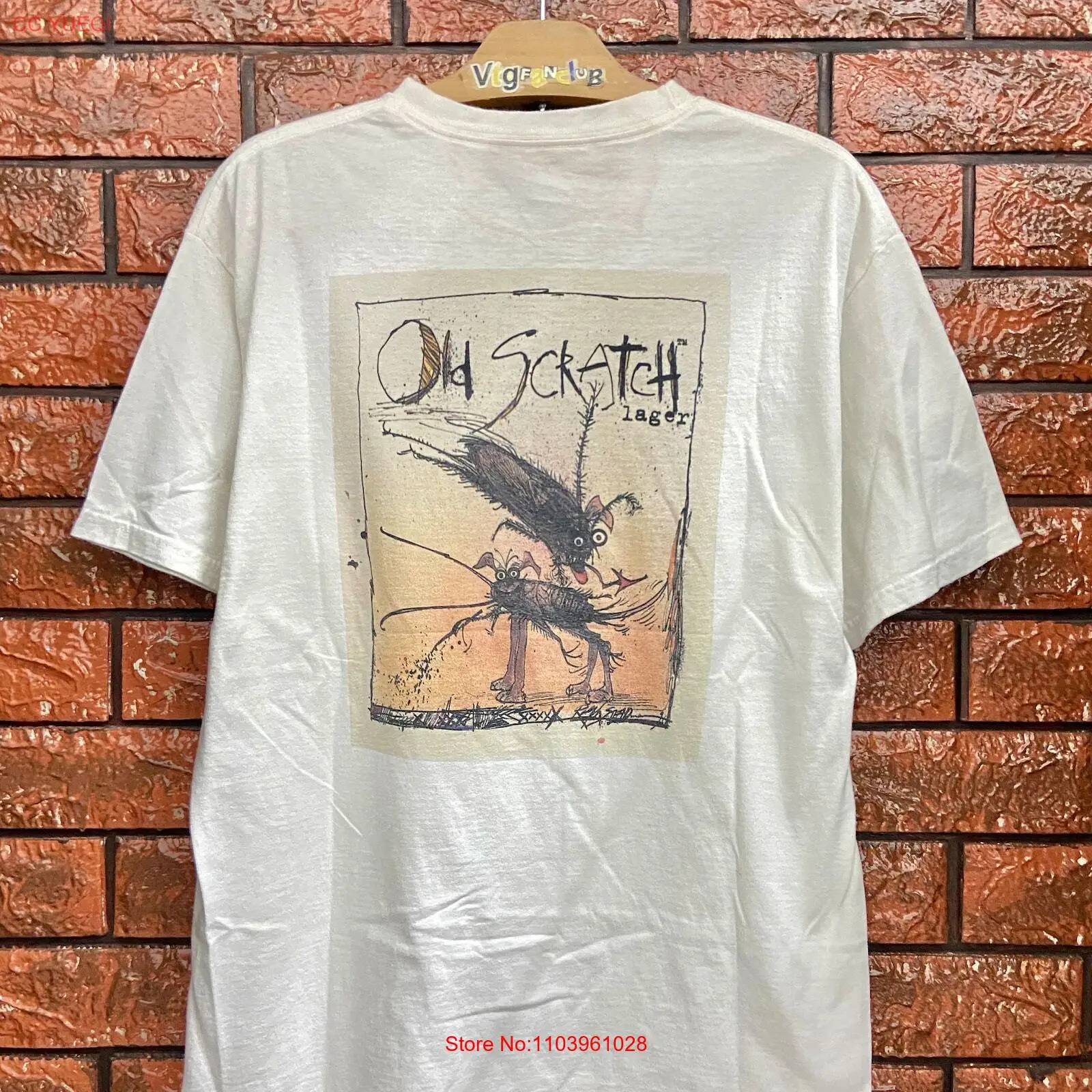 Винтажная Футболка с принтом Ральфа стедимана из фильма «Летающая собака со старой царапиной» для народного искусства/страх и