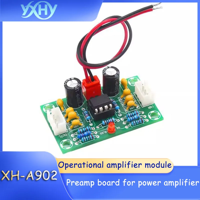 

1pcs XH-A902 operational amplifier module, preamplifier board for power amplification, NE5532 pitch control board, preamplifier