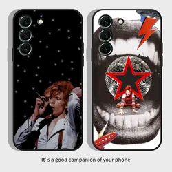 D-David Singer B-BowieS Phone Case for SamsungS24,S23,S22,S21,S20 Ultra Pro S10,S30Plus,20 Ultra Black Cover