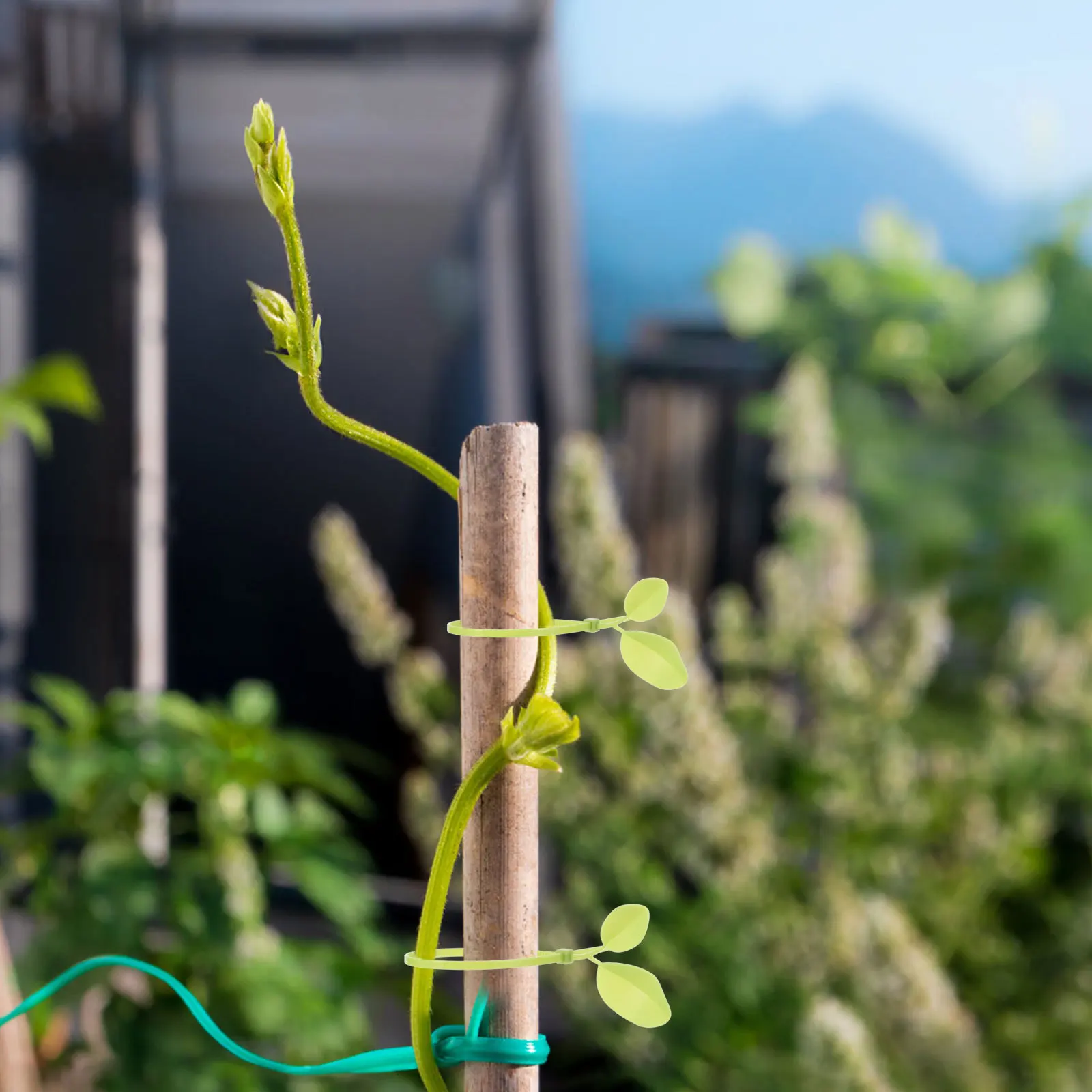 

100Pcs Leaf-Shaped Nylon Cable Ties Heavy Duty Zip Ties for Home Office Plant Stem Support Wire Management Cable Cord Tie