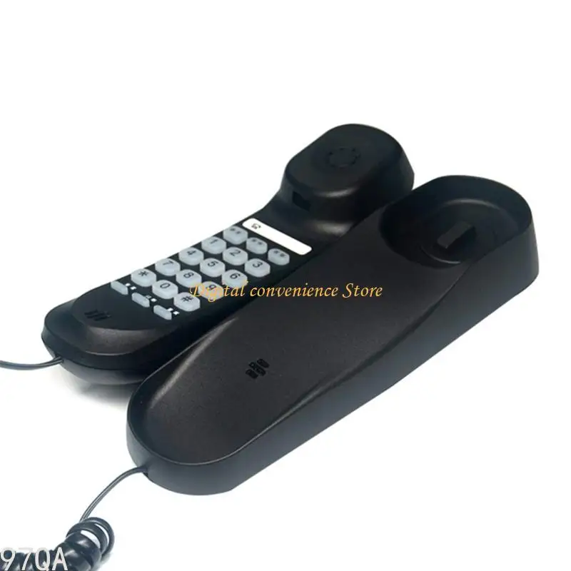 97QA Wall Phone Fixed Landline Wall Telephones with Pause Mute- and Redial Functions