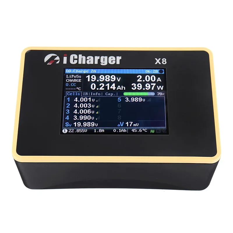 ICharger X8 1100W 30A DC LCD-Bildschirm Smart Battery Balance Rc Ladegerät Entlader
