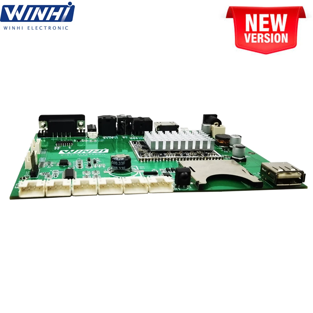4K 2160P RS232 Button Control HD-MI CVBS Output USB SD seamless switching between videos digital signage PCBA Board