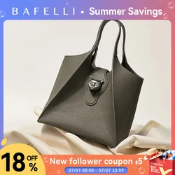 BAFELLI 2026 WOMEN'S HANDBAG TOTE TRAVEL BAGS GENUINE LEATHER CASUAL FASHION LUXURY BRAND UNISEX PURSE BUSINESS STYLISH DESIGNER