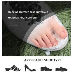 2Pcs=1Pair Finger Splitter Separator Valgus Corrector Big Orthosis Clip Toe Pads Thumb Overlap Straightener Foot Care Pedicure