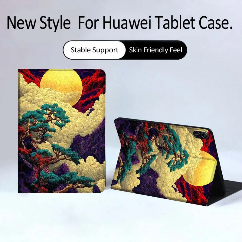 

Artistic landscape pattern For Huawei MatePad Pro Air 12 X Honor Pad 8 V8 9 13 GT GT2 3 12.6 13.3 Inch Tablet Case