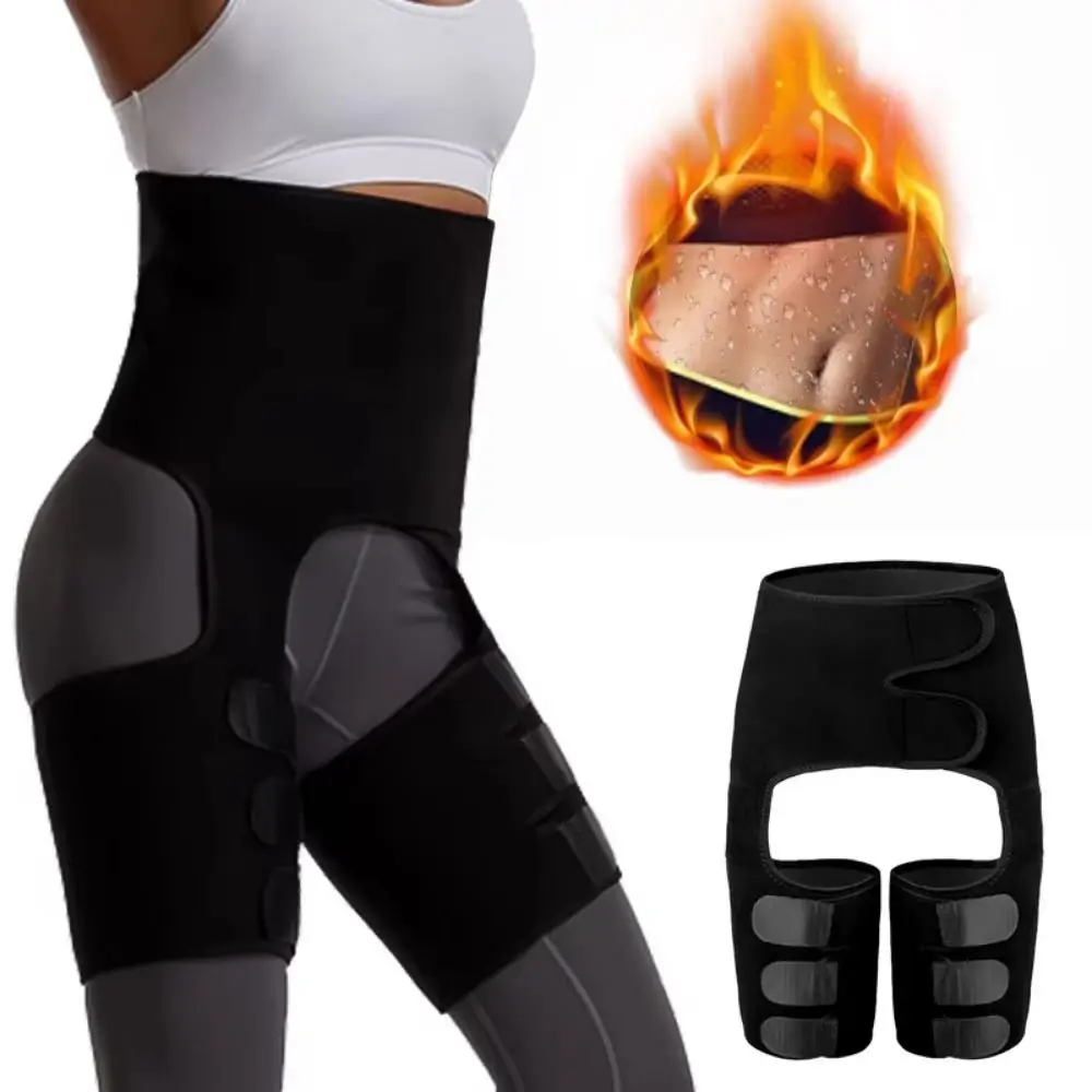 3 In 1 Tummy Control Shapewear Adjustable Hip-Lifting Fat Burning Compress Belt Tummy Control Breathable Waist Trainer Yoga