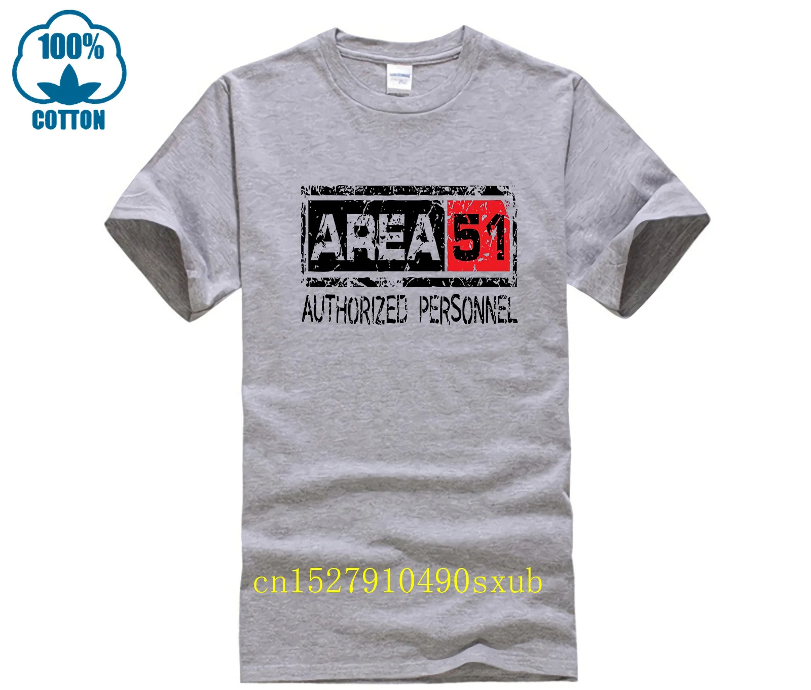 Mens T-shirt Area 51 Authorised Personnel UFO Funny Aliens