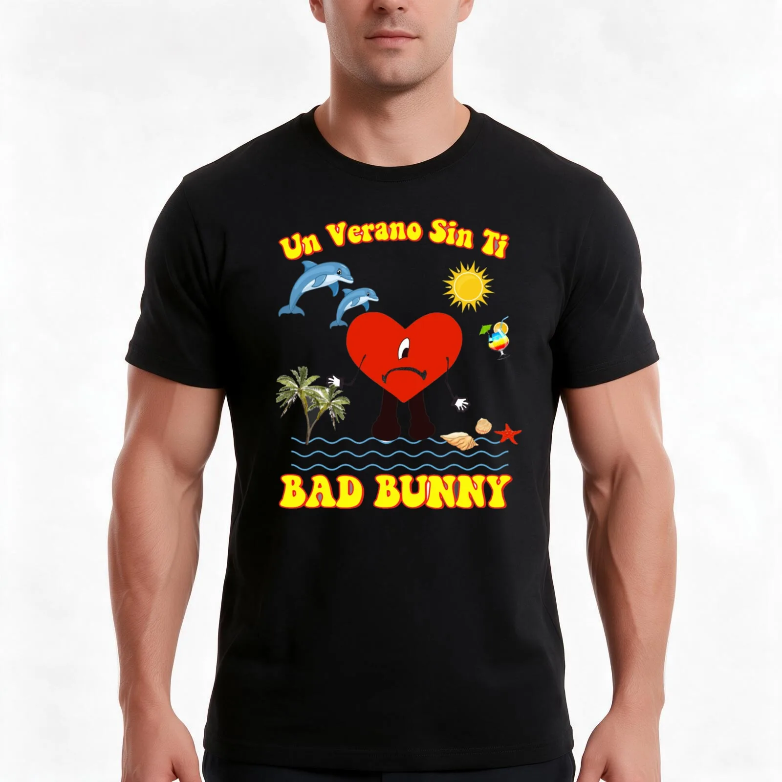 Un Verano Sin Ti Shirt Bunny Un Verano Sin Ti Worlds Hottest Tour T-Shirt Summer Casual Cotton Tee Oversized Streetwear Tops