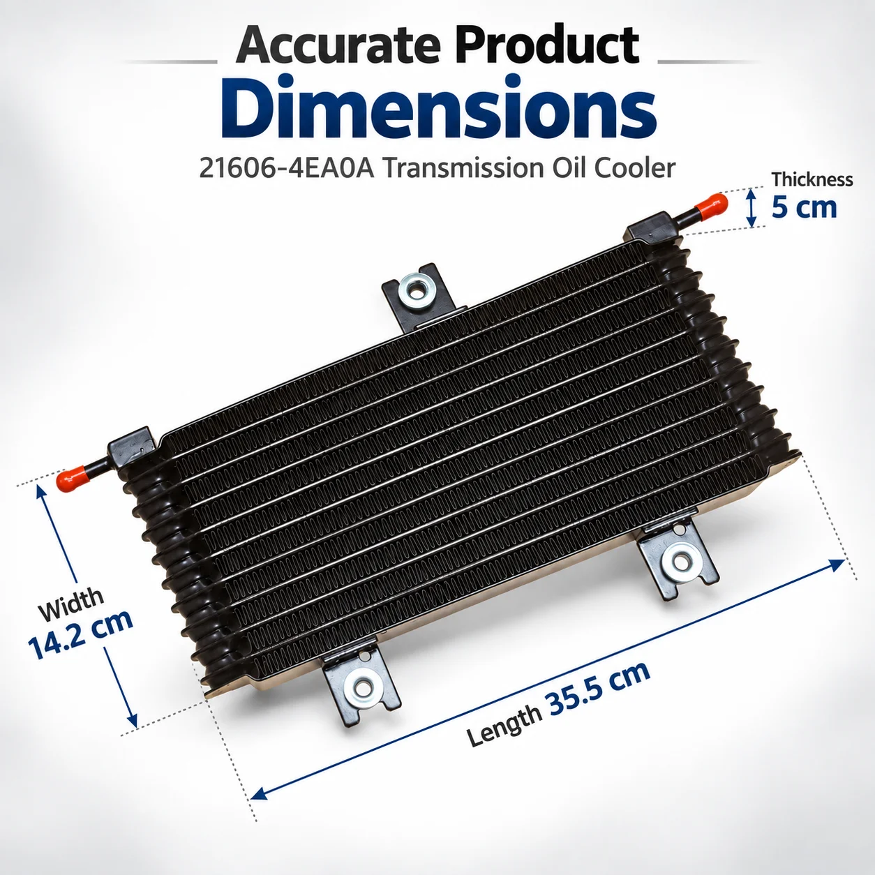 21606-4EA0A Transmission Oil Cooler for Nissan X-Trail T32 2014-2019 2.0L 2.5L CVT Automatic Gearbox Radiator Replacement