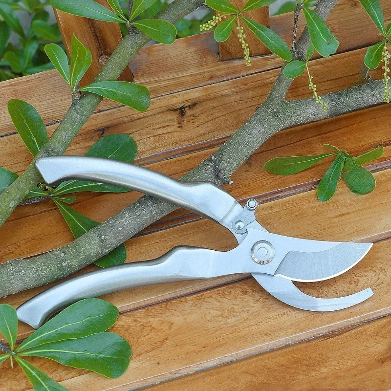All Steel Pruning Shear Special Scissors for Fruit Tree Horticulture Picking Home Courtyard Bonsai Flowers Gardening Prune Tools