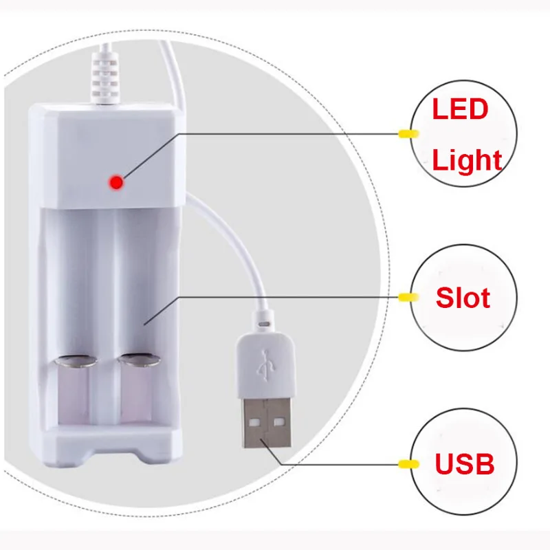Cargador de batería Universal de 2 ranuras, enchufe USB para baterías recargables AA/AAA, accesorios de carga L1