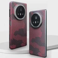 Genuine Aramid Carbon Fiber for Magsafe Case For Honor Magic V3 MagicV3 Braided Grids Magnetic Thin Matte Armor Cover