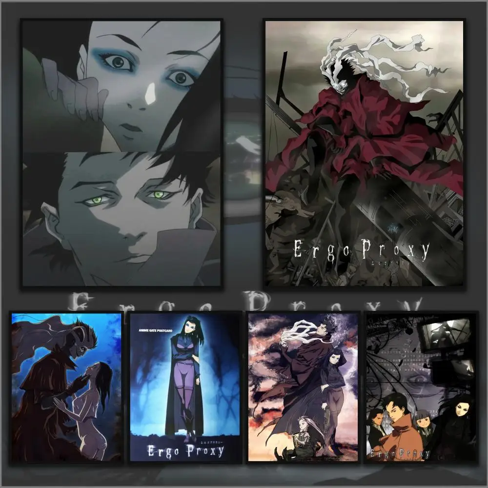 E-Ergo Proxy Anime Poster HD Anime Hot Theme Singer/OST/Movie-Waterproof Self-Stick Home Decor