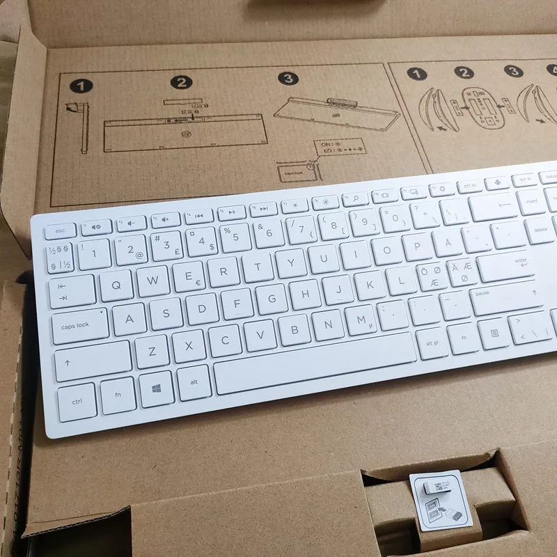 Nordic Layout Ultra-thin Wireless keyboard and mouse combo for HP 710/HP 915/HSA-P003K