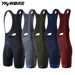 Ykywbike Cycling Bib Shorts Men Outdoor Wear Bike 6 Hours Ride Padded Riding Bib Tights Bicycle Men's Cycling Clothing Quick-Dry