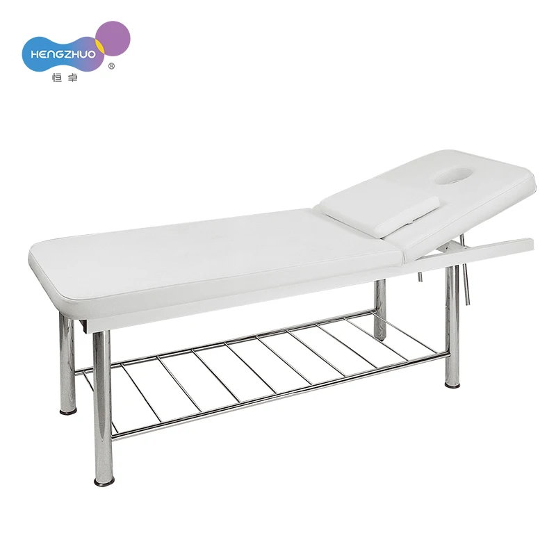 سرير سبا محمول بتصميم عصري، طاولة تدليك متينة من الجلد الصناعي لفندق المدرسة وصالة الألعاب الرياضية #2