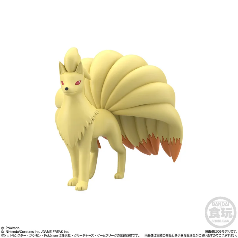 Original Bandai Pokémon Anime Figures Misty Ninetales Starmie Pikachu Slowpoke Shellder Action Figures Model Kids Toy