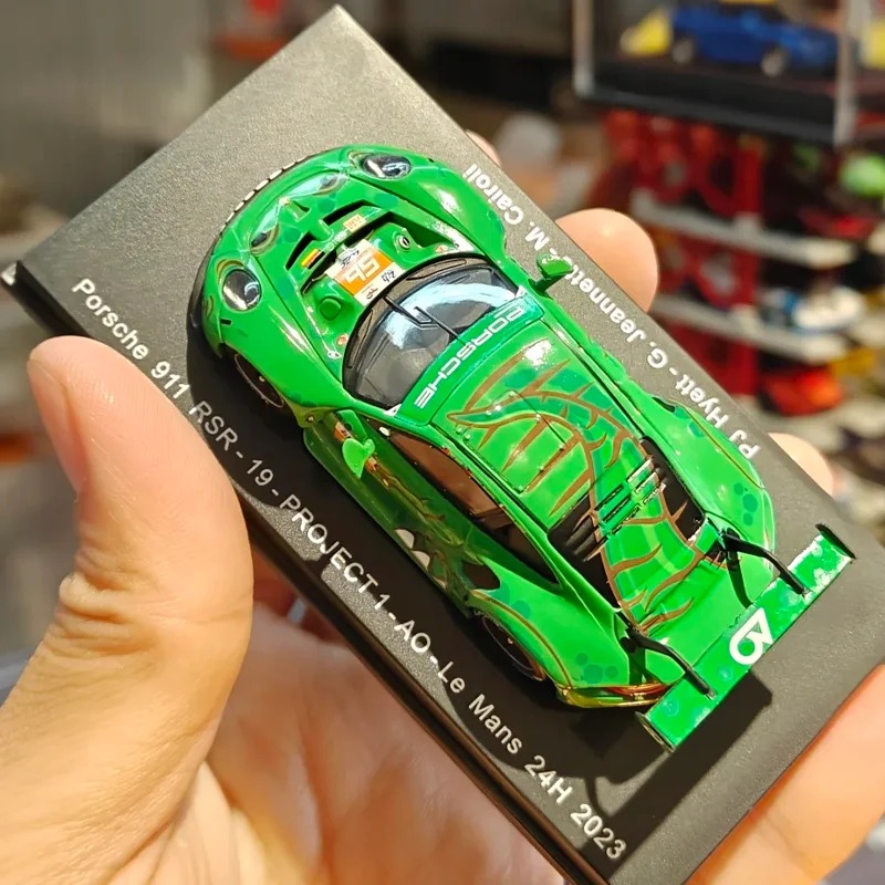 Spark 1/64 911 RSR-19 PROJECT 1 AO 2023 LE MANS #56 Alloy Motor
