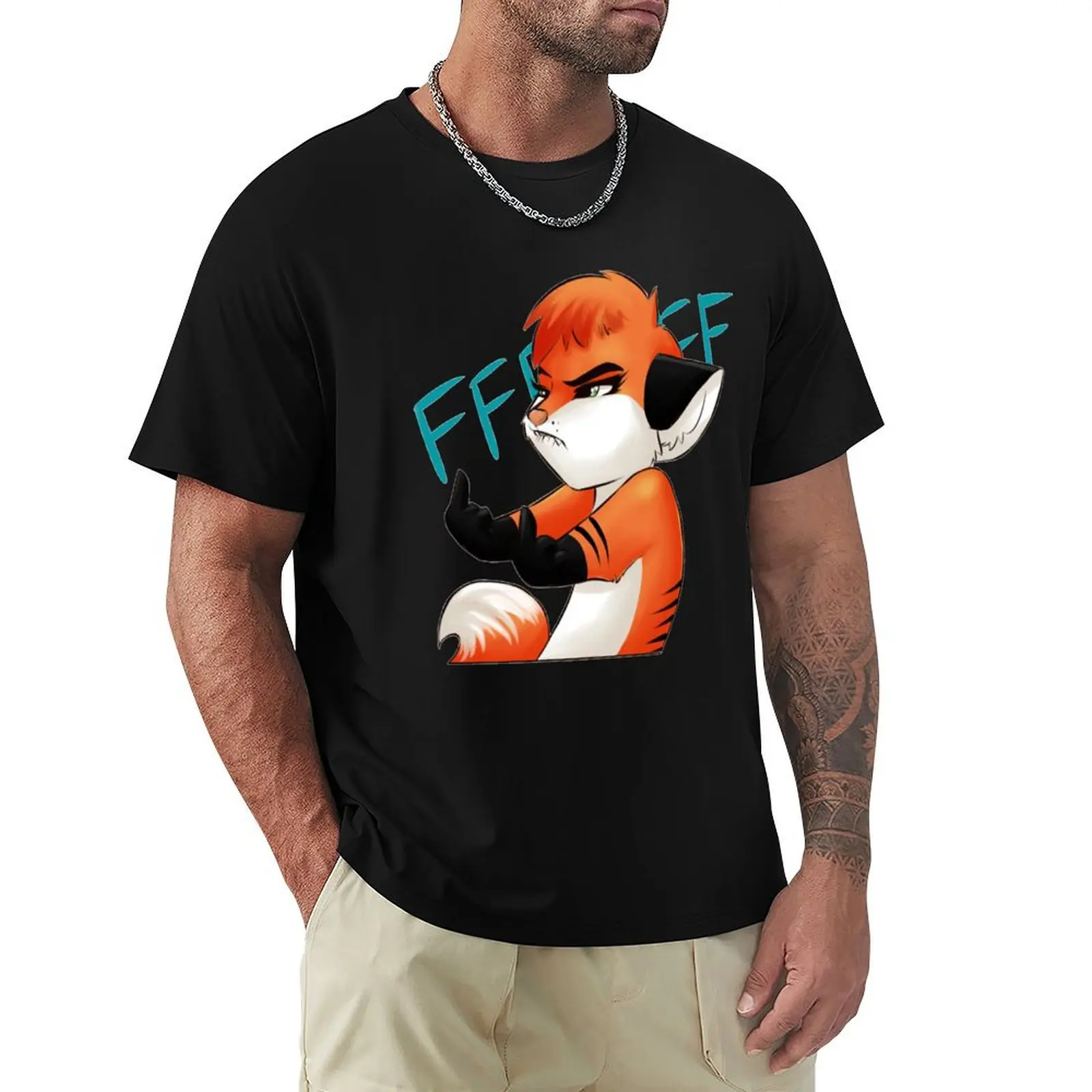 FFFFFFF Quest T-Shirt man t shirt cotton T-Shirt