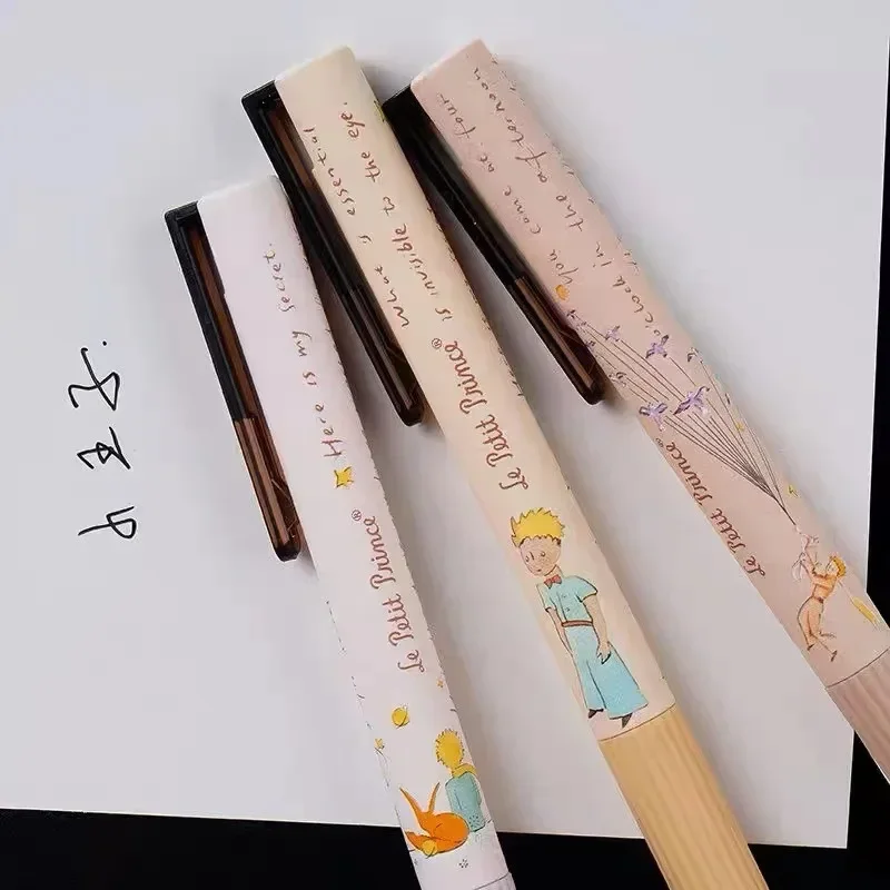 M&G Morning Light Little Prince Retro Color Limited Press Neutral Pen Student Water Pen 0.5 Black Carbon Pen Press Pen Cute Pen